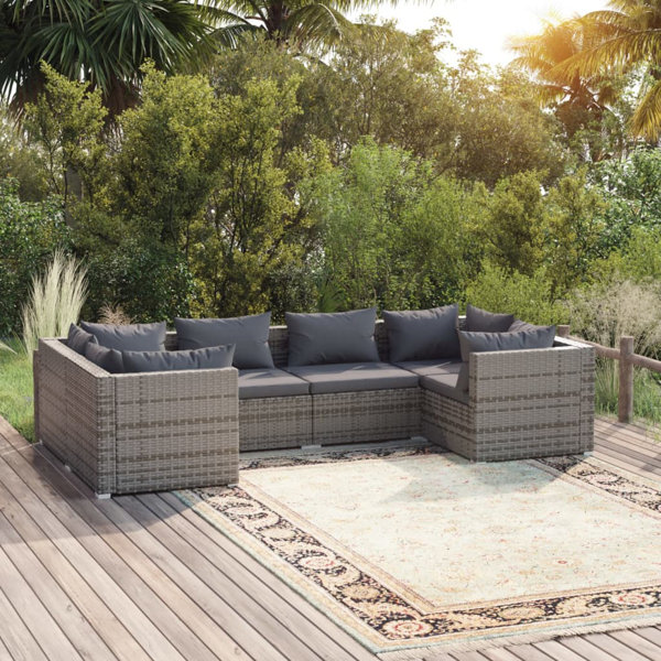 Latitude Run® Wicker Outdoor Patio Sectional Wayfair